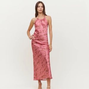 Reformation Mirixa Silk Floral Midi Dress